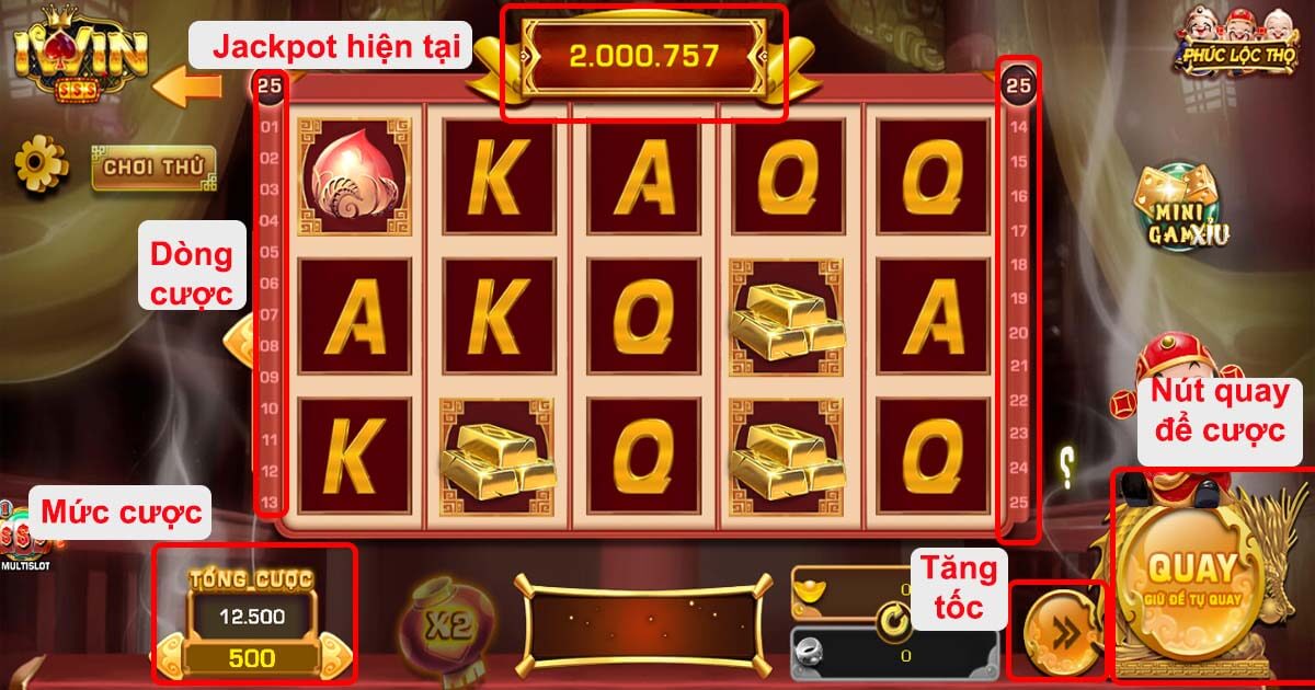 Luật chơi Nổ Hũ Iwin game Phúc Lộc Thọ